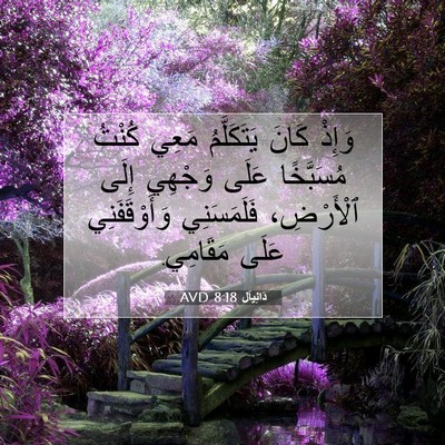 Picture 07 - دَانِيآل 8:18 AVD - وَإِذْ كَانَ يَتَكَلَّمُ - Bible Verse Picture