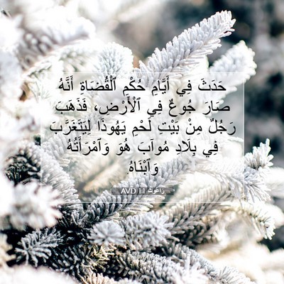 Picture 07 - رَاعُوث 1:1 AVD - حَدَثَ فِي أَيَّامِ حُكْمِ - Bible Verse Picture