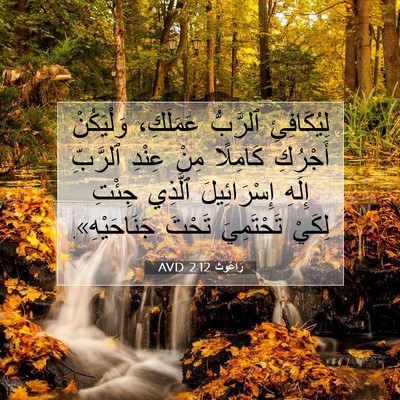 Picture 07 - رَاعُوث 2:12 AVD - لِيُكَافِئِ ٱلرَّبُّ - Bible Verse Picture