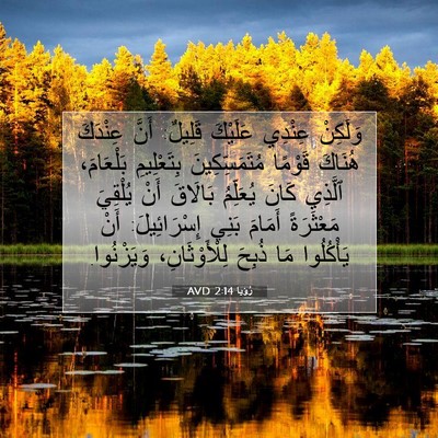 Picture 07 - رُؤيا 2:14 AVD - وَلَكِنْ عِنْدِي عَلَيْكَ - Bible Verse Picture