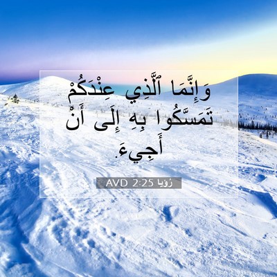 Picture 07 - رُؤيا 2:25 AVD - وَإِنَّمَا ٱلَّذِي - Bible Verse Picture