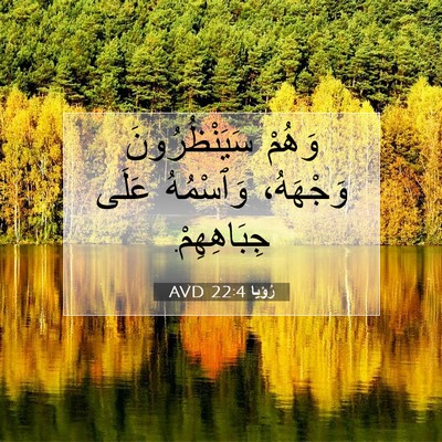 Picture 07 - رُؤيا 22:4 AVD - وَهُمْ سَيَنْظُرُونَ - Bible Verse Picture