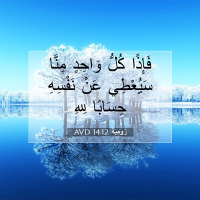 Picture 07 - رُومِيَةَ 14:12 AVD - فَإِذًا كُلُّ وَاحِدٍ - Bible Verse Picture
