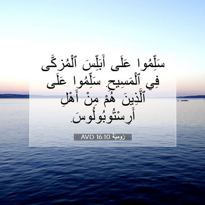 Picture 07 - رُومِيَةَ 16:10 AVD - سَلِّمُوا عَلَى أَبَلِّسَ - Bible Verse Picture
