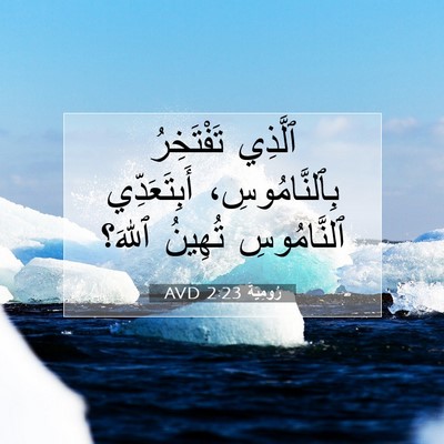 Picture 07 - رُومِيَةَ 2:23 AVD - ٱلَّذِي تَفْتَخِرُ - Bible Verse Picture