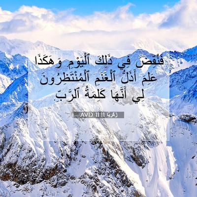 Picture 07 - زَكَريَّا 11:11 AVD - فَنُقِضَ فِي ذَلِكَ - Bible Verse Picture