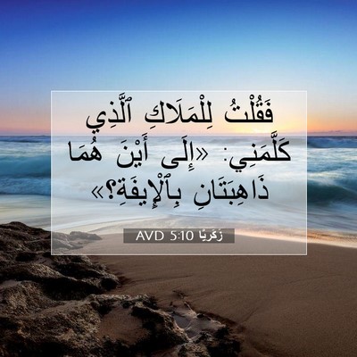Picture 07 - زَكَريَّا 5:10 AVD - فَقُلْتُ لِلْمَلَاكِ - Bible Verse Picture