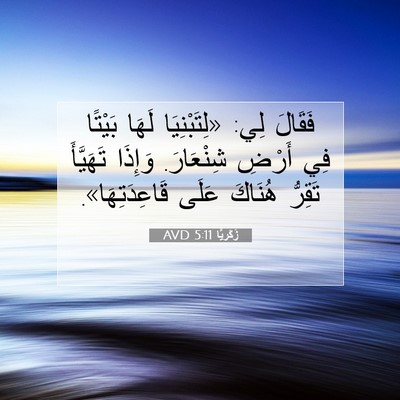 Picture 07 - زَكَريَّا 5:11 AVD - فَقَالَ لِي: «لِتَبْنِيَا - Bible Verse Picture