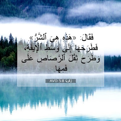 Picture 07 - زَكَريَّا 5:8 AVD - فَقَالَ: «هَذِهِ هِيَ - Bible Verse Picture