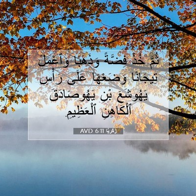 Picture 07 - زَكَريَّا 6:11 AVD - ثُمَّ خُذْ فِضَّةً - Bible Verse Picture
