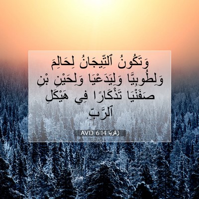 Picture 07 - زَكَريَّا 6:14 AVD - وَتَكُونُ ٱلتِّيجَانُ - Bible Verse Picture