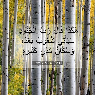 Picture 07 - زَكَريَّا 8:20 AVD - هَكَذَا قَالَ رَبُّ - Bible Verse Picture