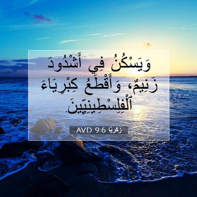Picture 07 - زَكَريَّا 9:6 AVD - وَيَسْكُنُ فِي أَشْدُودَ - Bible Verse Picture