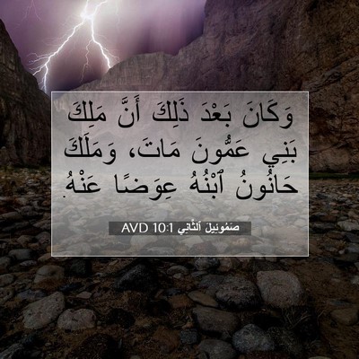 Picture 07 - صَمُوئِيلَ ٱلثَّانِي 10:1 AVD - وَكَانَ بَعْدَ ذَلِكَ - Bible Verse Picture