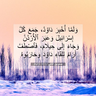 Picture 07 - صَمُوئِيلَ ٱلثَّانِي 10:17 AVD - وَلَمَّا أُخْبِرَ - Bible Verse Picture