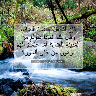 Picture 07 - صَمُوئِيلَ ٱلثَّانِي 11:20 AVD - فَإِنِ ٱشْتَعَلَ غَضَبُ - Bible Verse Picture
