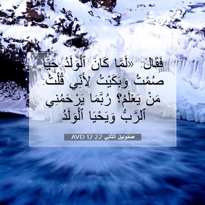 Picture 07 - صَمُوئِيلَ ٱلثَّانِي 12:22 AVD - فَقَالَ: «لَمَّا كَانَ - Bible Verse Picture