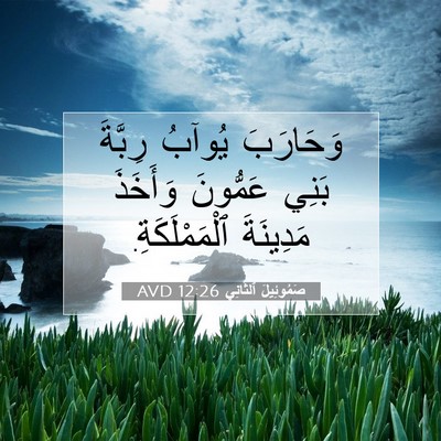 Picture 07 - صَمُوئِيلَ ٱلثَّانِي 12:26 AVD - وَحَارَبَ يُوآبُ رِبَّةَ - Bible Verse Picture