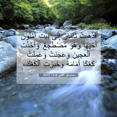Picture 07 - صَمُوئِيلَ ٱلثَّانِي 13:8 AVD - فَذَهَبَتْ ثَامَارُ إِلَى - Bible Verse Picture