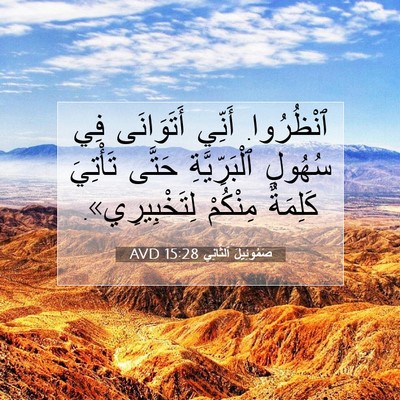 Picture 07 - صَمُوئِيلَ ٱلثَّانِي 15:28 AVD - ٱنْظُرُوا. أَنِّي - Bible Verse Picture