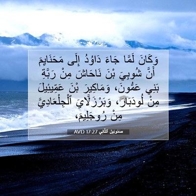 Picture 07 - صَمُوئِيلَ ٱلثَّانِي 17:27 AVD - وَكَانَ لَمَّا جَاءَ - Bible Verse Picture
