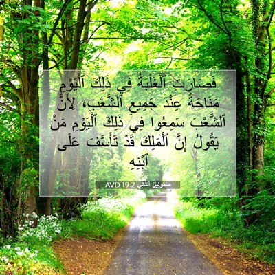 Picture 07 - صَمُوئِيلَ ٱلثَّانِي 19:2 AVD - فَصَارَتِ ٱلْغَلَبَةُ فِي - Bible Verse Picture