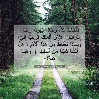 Picture 07 - صَمُوئِيلَ ٱلثَّانِي 19:42 AVD - فَأَجَابَ كُلُّ رِجَالِ - Bible Verse Picture