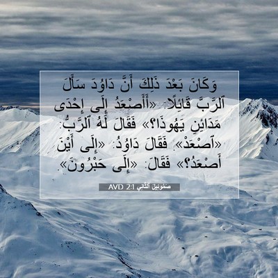 Picture 07 - صَمُوئِيلَ ٱلثَّانِي 2:1 AVD - وَكَانَ بَعْدَ ذَلِكَ - Bible Verse Picture