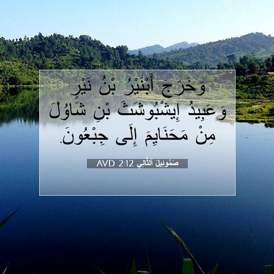 Picture 07 - صَمُوئِيلَ ٱلثَّانِي 2:12 AVD - وَخَرَجَ أَبْنَيْرُ بْنُ - Bible Verse Picture