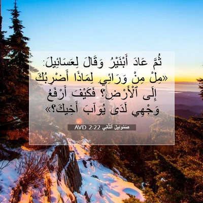 Picture 07 - صَمُوئِيلَ ٱلثَّانِي 2:22 AVD - ثُمَّ عَادَ أَبْنَيْرُ - Bible Verse Picture