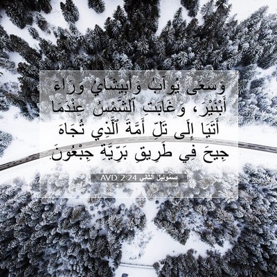Picture 07 - صَمُوئِيلَ ٱلثَّانِي 2:24 AVD - وَسَعَى يُوآبُ - Bible Verse Picture