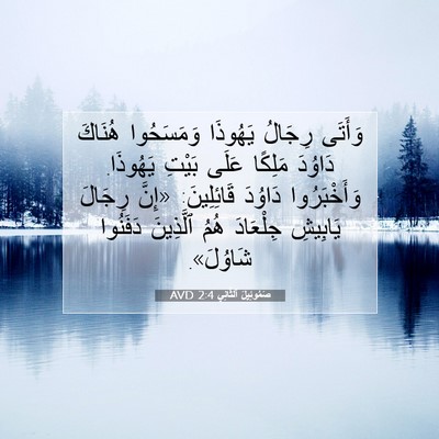 Picture 07 - صَمُوئِيلَ ٱلثَّانِي 2:4 AVD - وَأَتَى رِجَالُ يَهُوذَا - Bible Verse Picture
