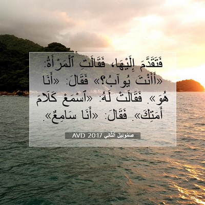 Picture 07 - صَمُوئِيلَ ٱلثَّانِي 20:17 AVD - فَتَقَدَّمَ إِلَيْهَا، - Bible Verse Picture