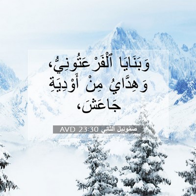 Picture 07 - صَمُوئِيلَ ٱلثَّانِي 23:30 AVD - وَبَنَايَا - Bible Verse Picture