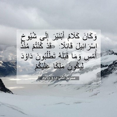 Picture 07 - صَمُوئِيلَ ٱلثَّانِي 3:17 AVD - وَكَانَ كَلَامُ - Bible Verse Picture