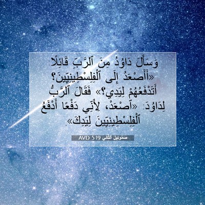 Picture 07 - صَمُوئِيلَ ٱلثَّانِي 5:19 AVD - وَسَأَلَ دَاوُدُ مِنَ - Bible Verse Picture