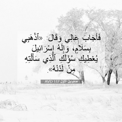 Picture 07 - صَمُوئِيلَ ٱلْأَوَّلُ 1:17 AVD - فَأجَابَ عَالِي وَقَالَ: - Bible Verse Picture