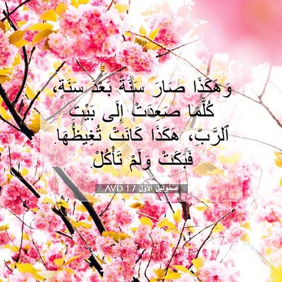 Picture 07 - صَمُوئِيلَ ٱلْأَوَّلُ 1:7 AVD - وَهَكَذَا صَارَ سَنَةً - Bible Verse Picture