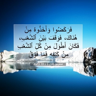 Picture 07 - صَمُوئِيلَ ٱلْأَوَّلُ 10:23 AVD - فَرَكَضُوا وَأَخَذُوهُ - Bible Verse Picture