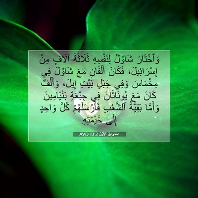 Picture 07 - صَمُوئِيلَ ٱلْأَوَّلُ 13:2 AVD - وَٱخْتَارَ شَاوُلُ - Bible Verse Picture