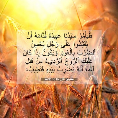 Picture 07 - صَمُوئِيلَ ٱلْأَوَّلُ 16:16 AVD - فَلْيَأْمُرْ سَيِّدُنَا - Bible Verse Picture