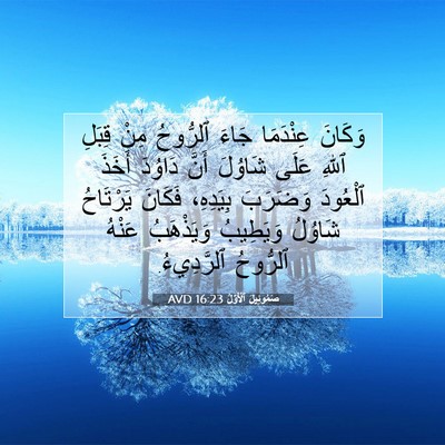 Picture 07 - صَمُوئِيلَ ٱلْأَوَّلُ 16:23 AVD - وَكَانَ عِنْدَمَا جَاءَ - Bible Verse Picture
