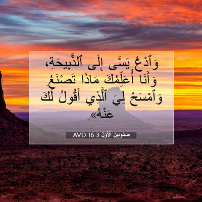 Picture 07 - صَمُوئِيلَ ٱلْأَوَّلُ 16:3 AVD - وَٱدْعُ يَسَّى إِلَى - Bible Verse Picture