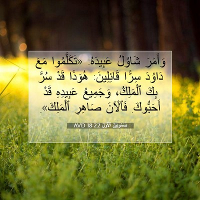 Picture 07 - صَمُوئِيلَ ٱلْأَوَّلُ 18:22 AVD - وَأَمَرَ شَاوُلُ - Bible Verse Picture