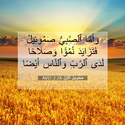 Picture 07 - صَمُوئِيلَ ٱلْأَوَّلُ 2:26 AVD - وَأَمَّا ٱلصَّبِيُّ - Bible Verse Picture
