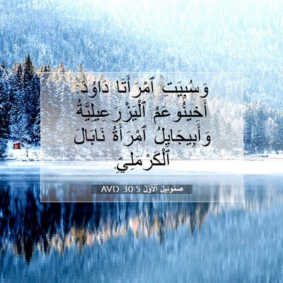Picture 07 - صَمُوئِيلَ ٱلْأَوَّلُ 30:5 AVD - وَسُبِيَتِ ٱمْرَأَتَا - Bible Verse Picture