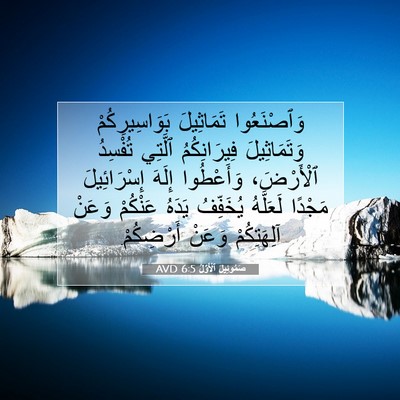Picture 07 - صَمُوئِيلَ ٱلْأَوَّلُ 6:5 AVD - وَٱصْنَعُوا تَمَاثِيلَ - Bible Verse Picture