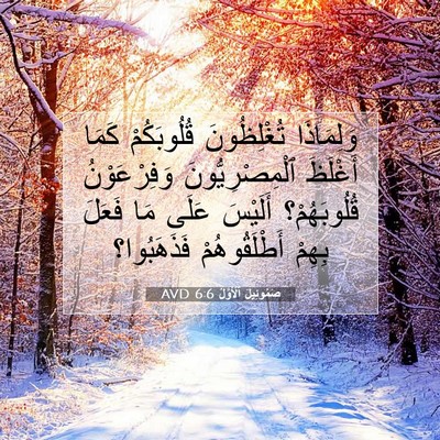 Picture 07 - صَمُوئِيلَ ٱلْأَوَّلُ 6:6 AVD - وَلِمَاذَا تُغْلِظُونَ - Bible Verse Picture