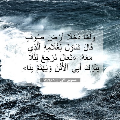 Picture 07 - صَمُوئِيلَ ٱلْأَوَّلُ 9:5 AVD - وَلَمَّا دَخَلَا أَرْضَ - Bible Verse Picture
