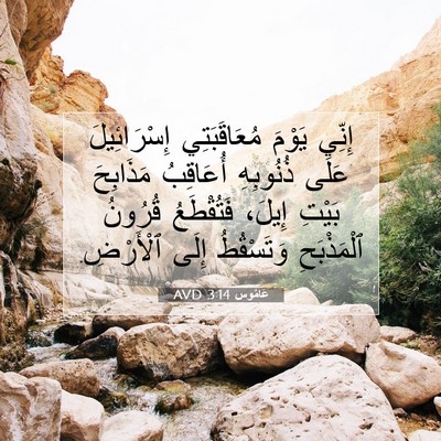 Picture 07 - عَامُوس 3:14 AVD - إِنِّي يَوْمَ - Bible Verse Picture